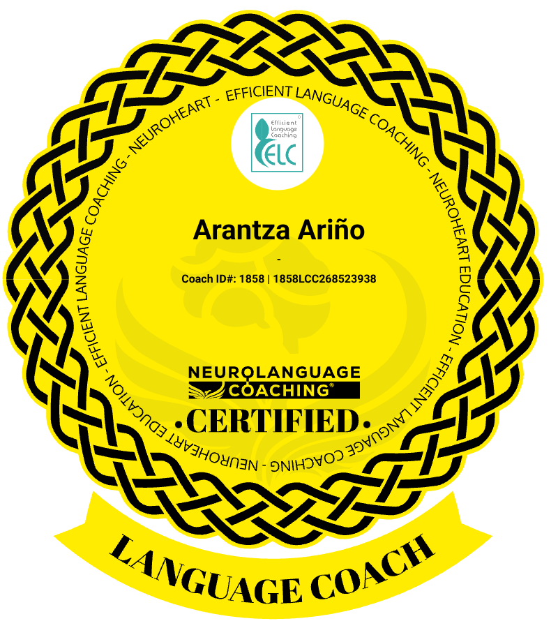Badge Arantza Ariño Language Coach®